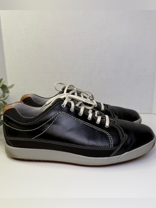 FootJoy Men\'s Contour Casual Spike-less Leather Golf Shoes Black Size 10M main image 16